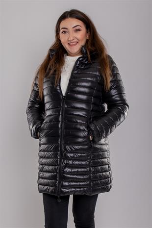 HV883 Kapüşonlu Kapitone Astarlı Mont