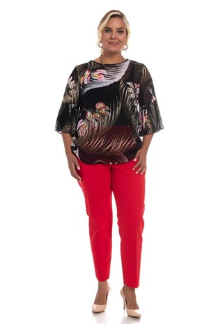 P8409 BİLEKTE KUMAŞ PANTOLON