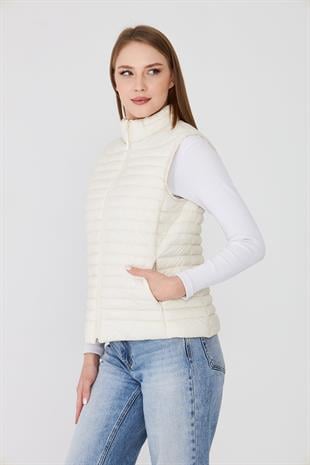 TAMY Fermuarlı Kısa Şişme Yelek