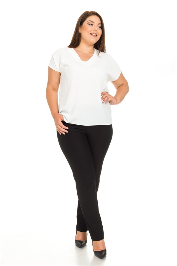 11448 BELİ LASTİKLİ PANTOLON