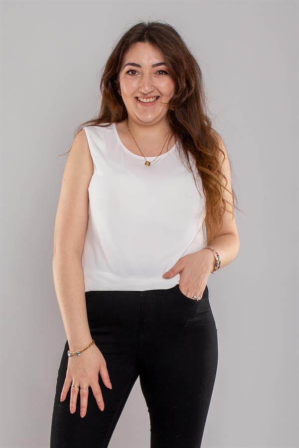 1650 Dee's Buzi Kumaş Kolsuz Kadın Atlet