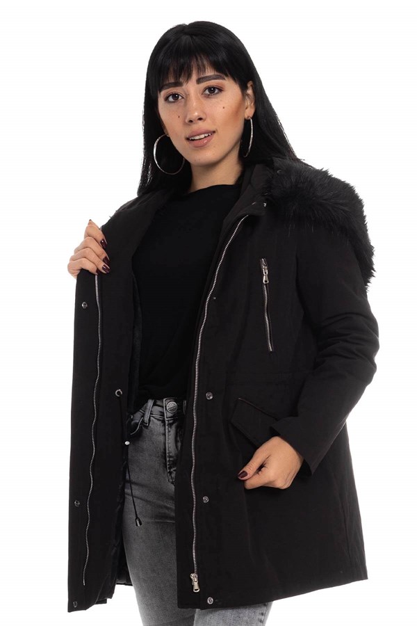 18273 KÜRKLÜ PARKA KABAN