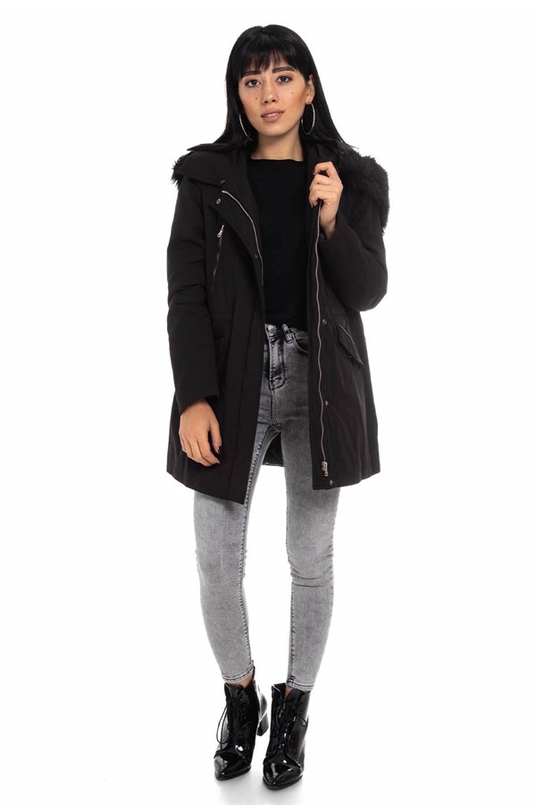 18273 KÜRKLÜ PARKA KABAN