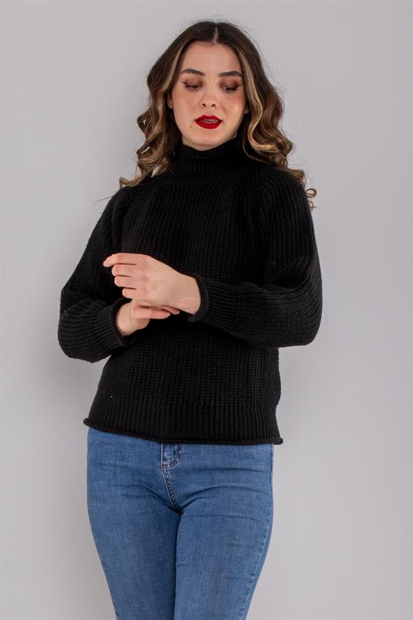 2MR09 Mars Yarım Balıkçı Selanik Örgü Kazak