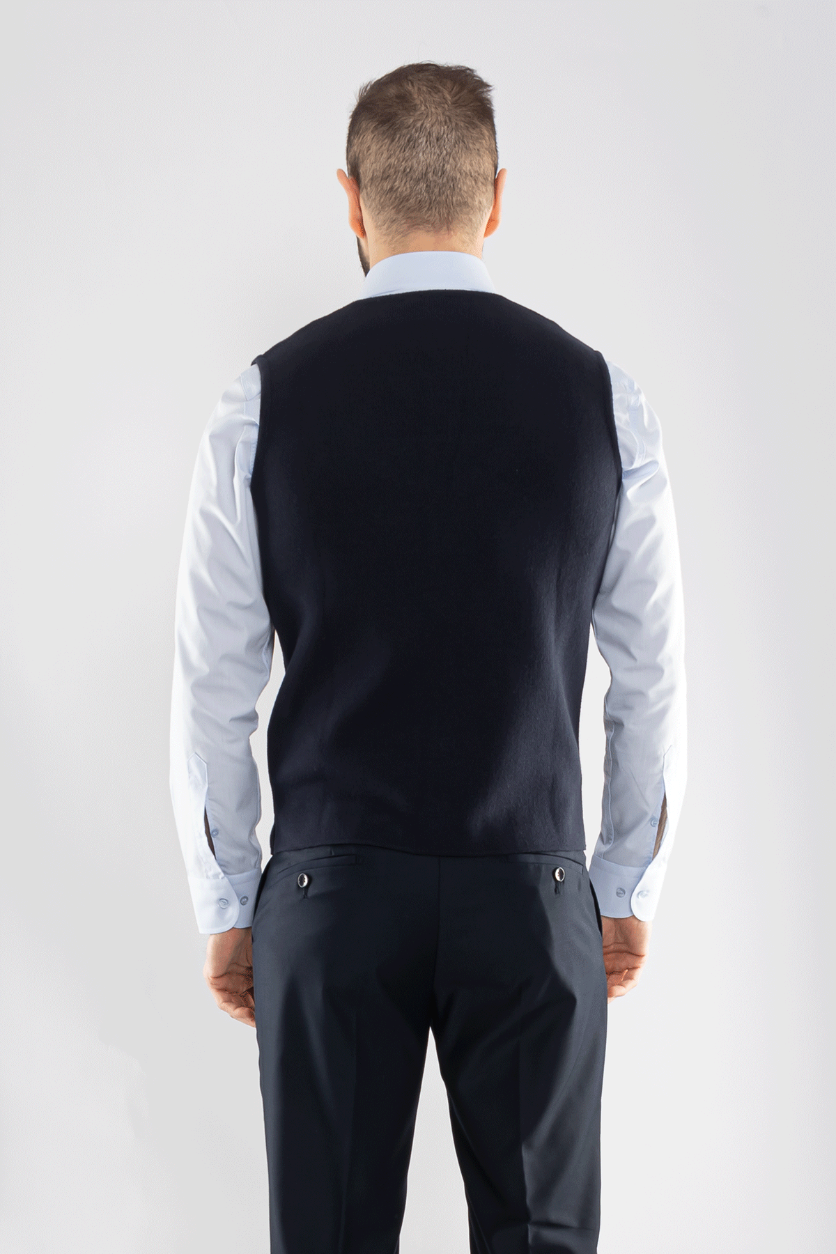 33117 Slimfit V Yaka Pamuklu Triko Erkek Yelek