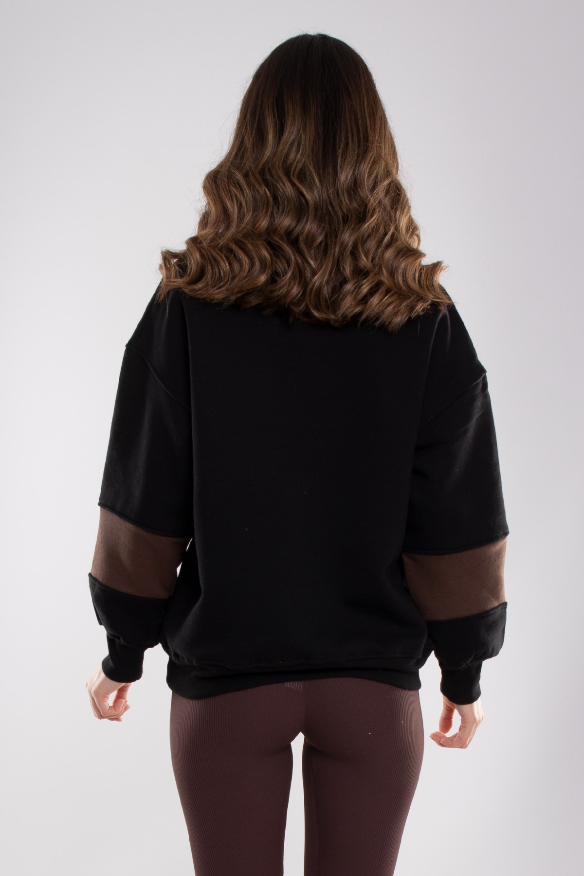 3686 Polo Yaka California İçi Şardon Pamuklu Kadın Sweat