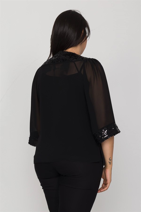 4050 BB Yaka-Kol Pulpayet İşli Bolero