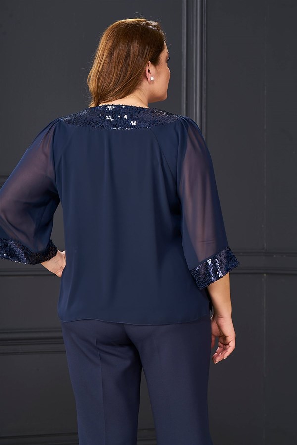 4050 BB Yaka-Kol Pulpayet İşli Bolero