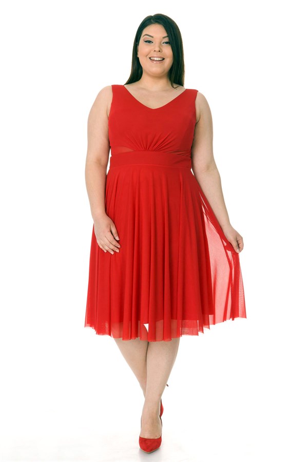 4248 BB BELİ PENCERELİ KISA JESSİCA ELBİSE
