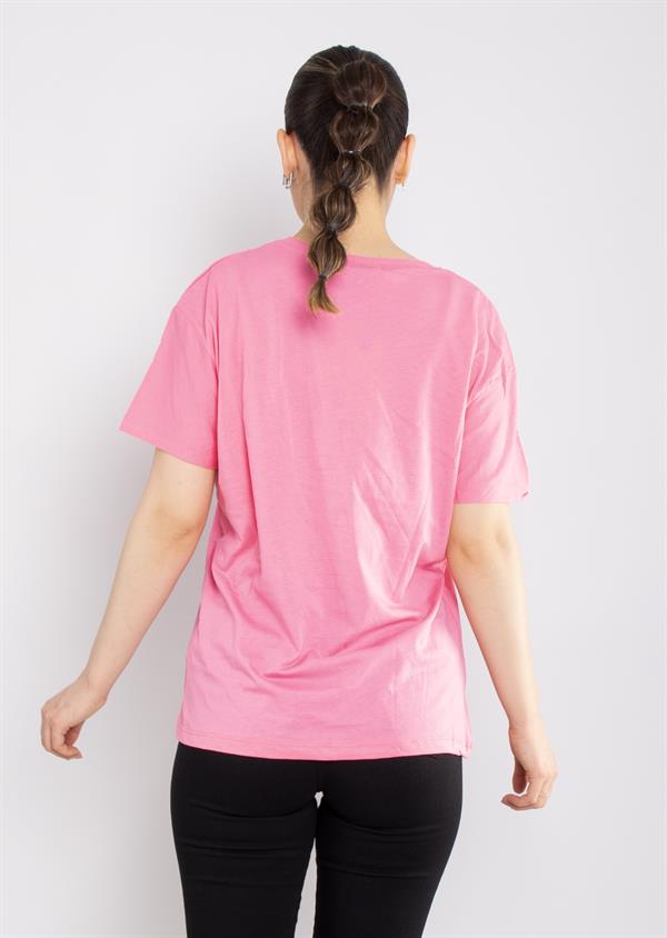 4722 VYaka Taş Gözlü Pamuklu Tshirt