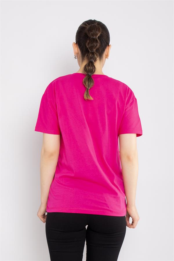 4722 VYaka Taş Gözlü Pamuklu Tshirt