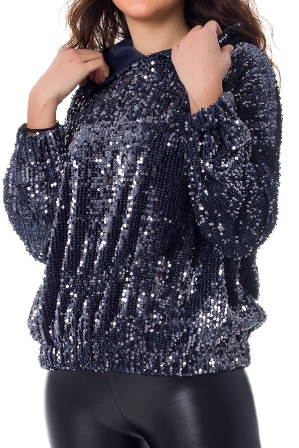 4740 KAPŞONLU PULPAYET SWEATSHİRT