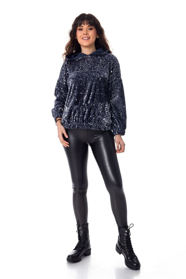 4740 KAPŞONLU PULPAYET SWEATSHİRT