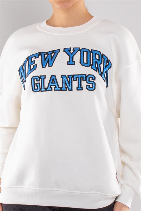5017 NY Gants İçi Şardonlu Bisiklet Yaka Sweatshirt