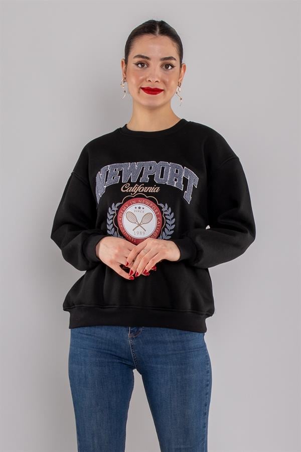 5126 Newpart İçi Şardonlu Bisiklet Yaka Sweatshirt