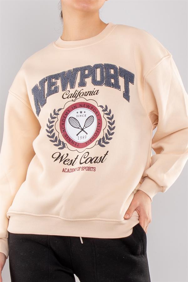 5126 Newpart İçi Şardonlu Bisiklet Yaka Sweatshirt