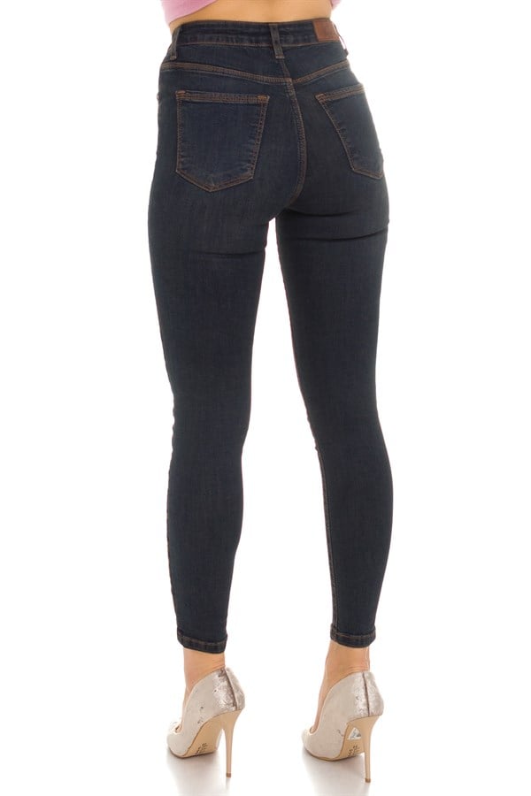 5177 YANI LEOPAR NAKIŞLI MİRA KOT PANTOLON