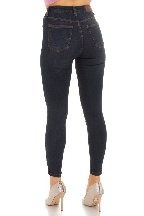 5177 YANI LEOPAR NAKIŞLI MİRA KOT PANTOLON