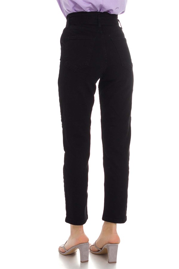 5701-1 Elis Kuşaklı Mom Jeans