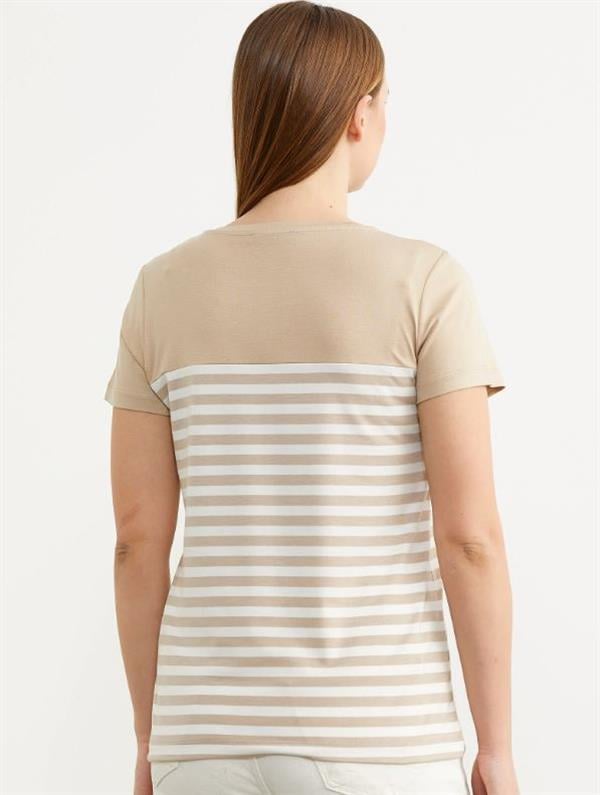 60036 Marine Düğme Detay Polo Yaka Kısa Kol Tshirt