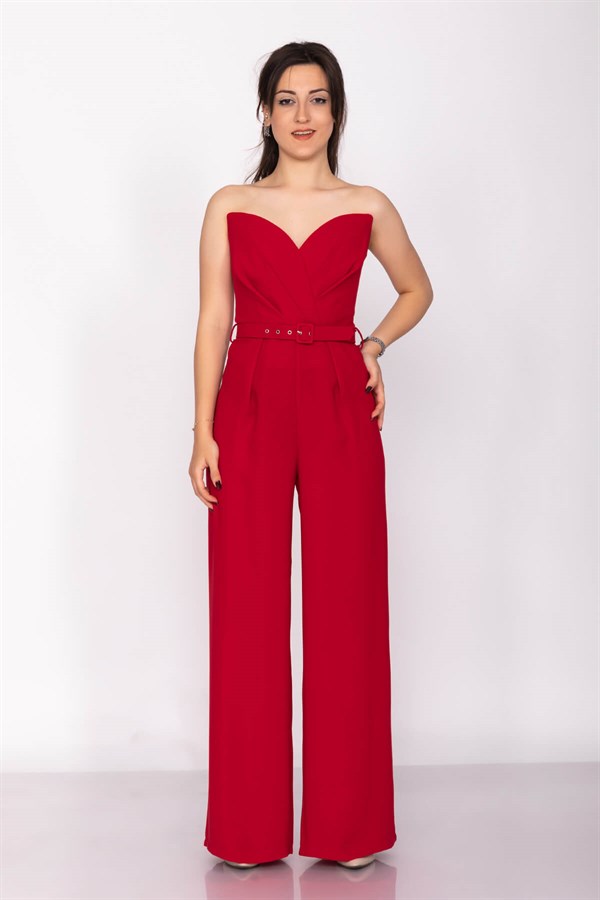 70116 Kemerli Straplez Krep Tulum