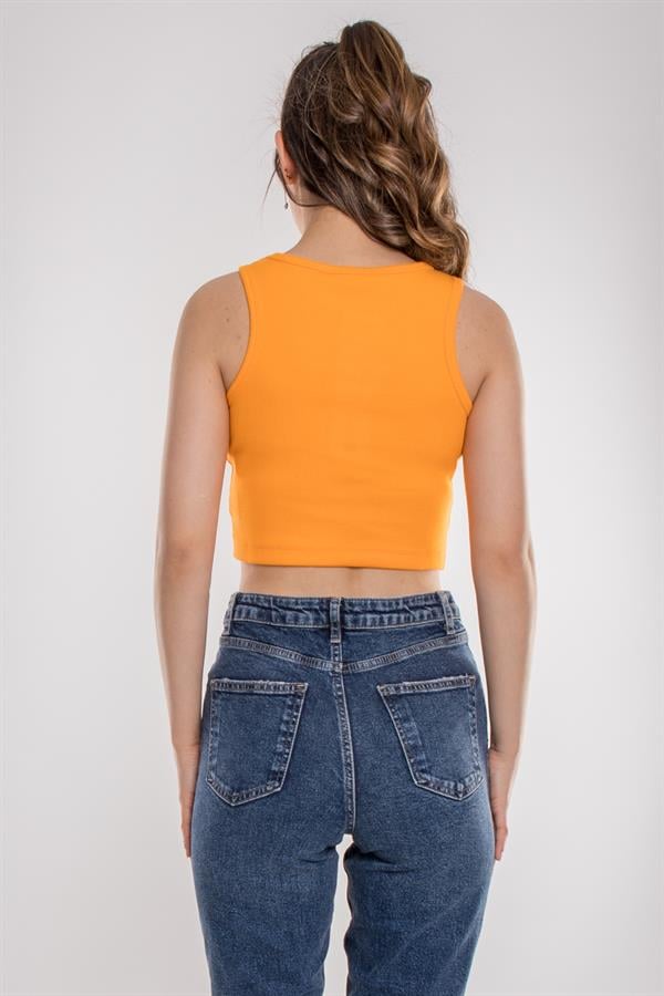 75850 Yüzücü Model Kadın Crop Pamuklu Atlet
