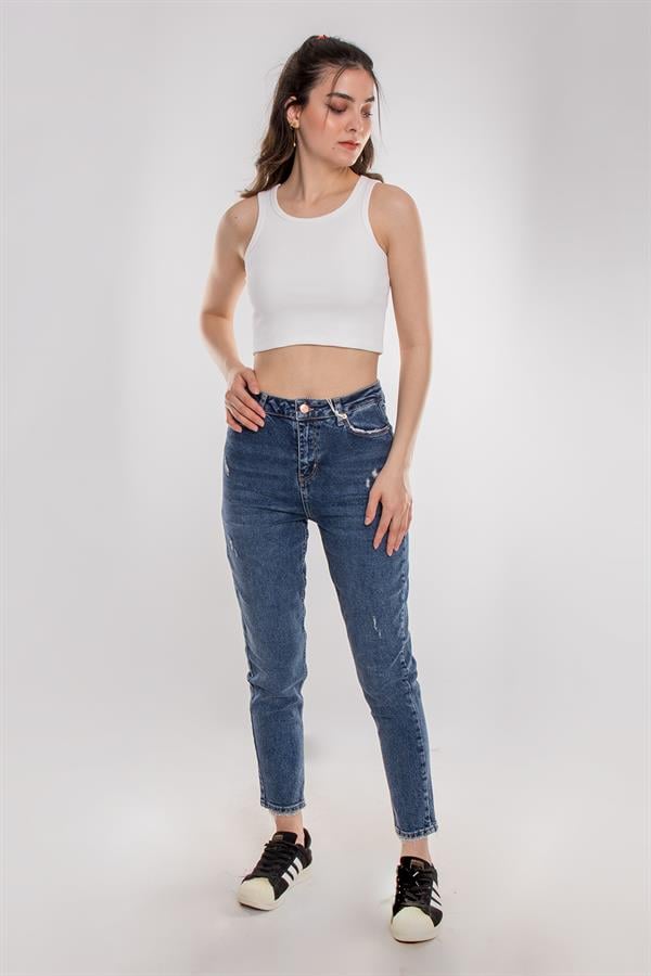75850 Yüzücü Model Kadın Crop Pamuklu Atlet