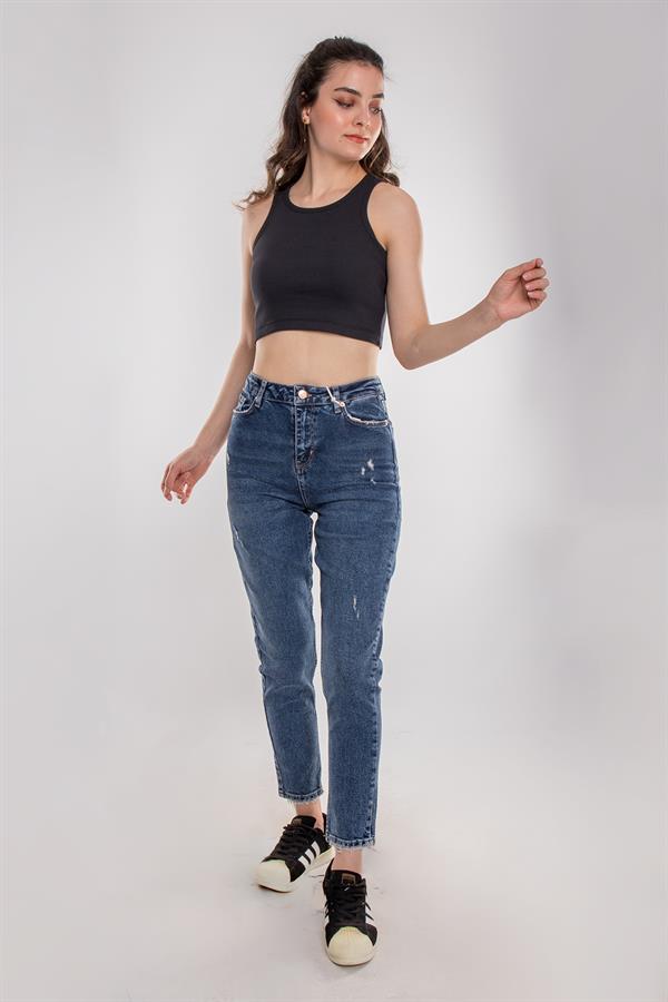 75850 Yüzücü Model Kadın Crop Pamuklu Atlet