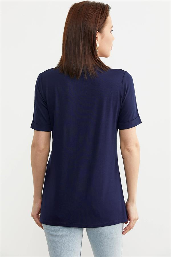 75957 Papatya Baskılı Basic Tshirt