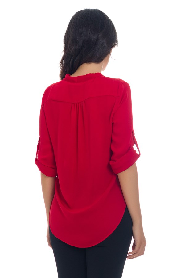 81268 TRUVAKAR KOL ŞİFON BLUZ