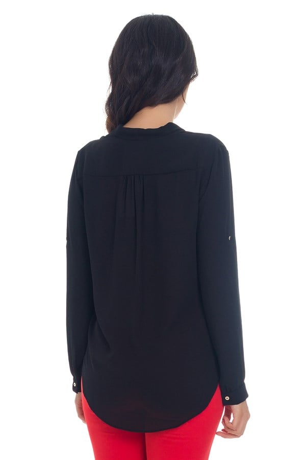 81268 TRUVAKAR KOL ŞİFON BLUZ