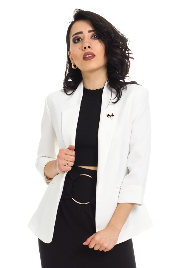 90179 KEDİ BROŞLU CEKET