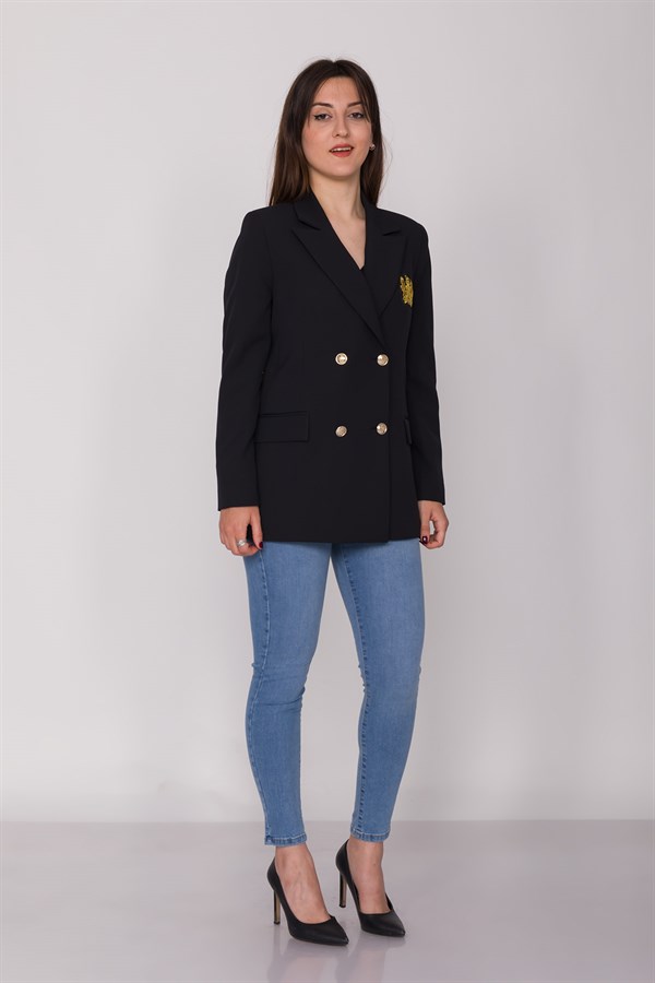 90493 Armalı 6 Düğmeli Blazer Ceket