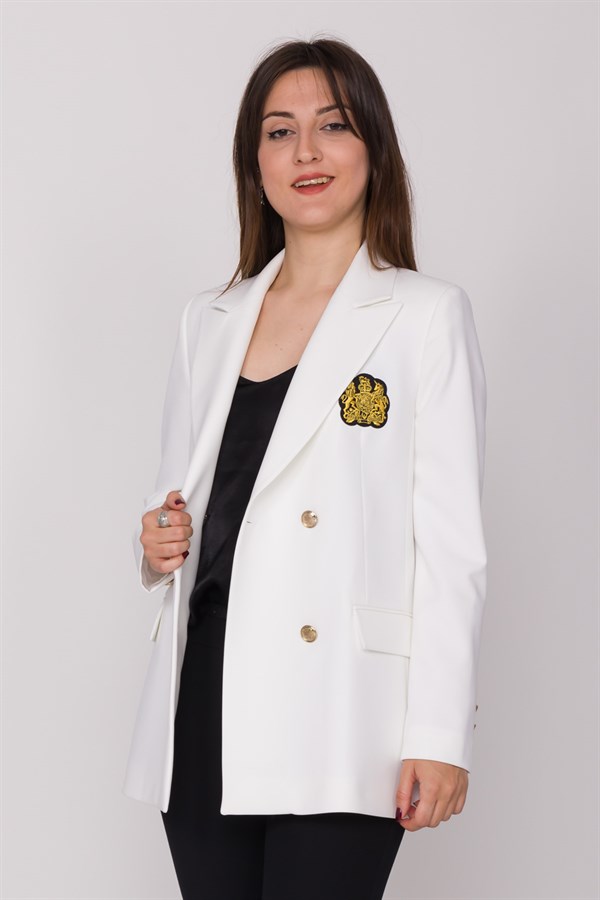 90493 Armalı 6 Düğmeli Blazer Ceket