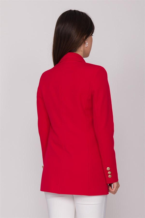 90493 Armalı 6 Düğmeli Blazer Ceket
