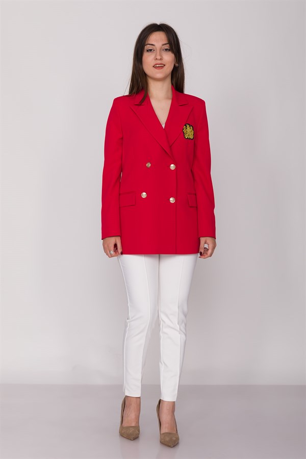 90493 Armalı 6 Düğmeli Blazer Ceket