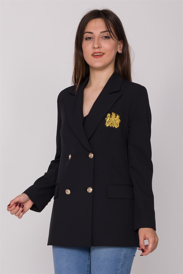 90493 Armalı 6 Düğmeli Blazer Ceket