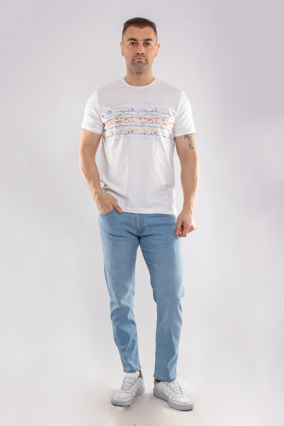 915 SlimFiit Matrix927 Yırtıklı Erkek Kot Pantolon