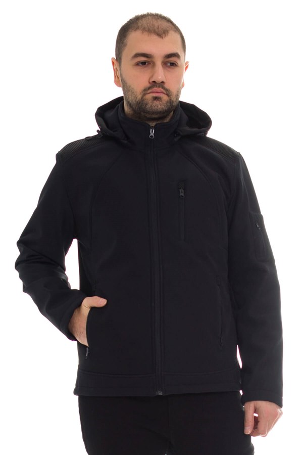 99286-231 Soft Shell RGfit Dalgıç Kumaş Kapşonlu Kaban