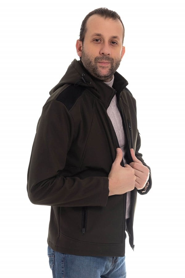 99286-231 Soft Shell RGfit Dalgıç Kumaş Kapşonlu Kaban