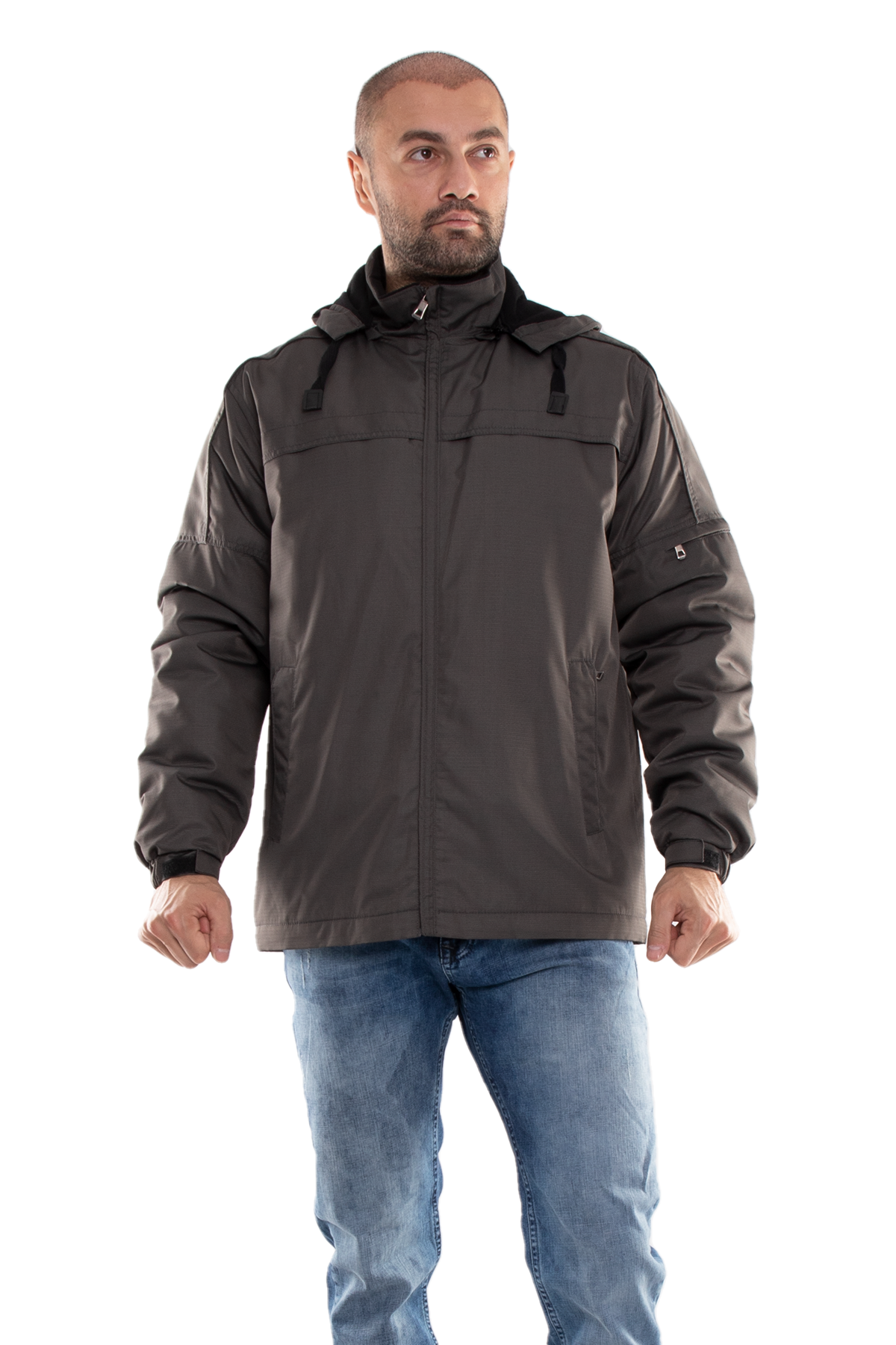 99359-288 RegularFit Kol Ucu Lastikli İçi Polarlı Paraşüt Kumaş Erkek Mont