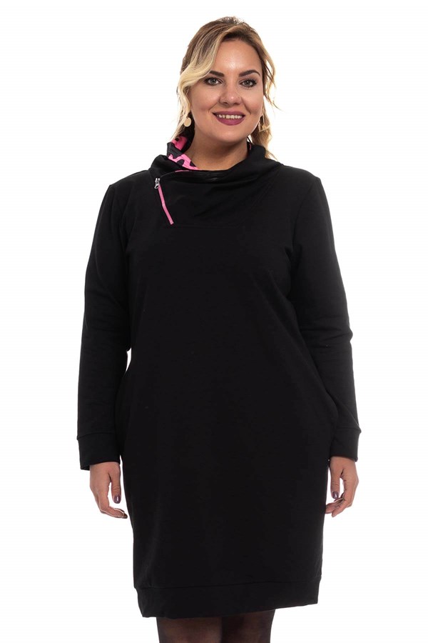 AN2074 Fermuarlı Sweat Elbise