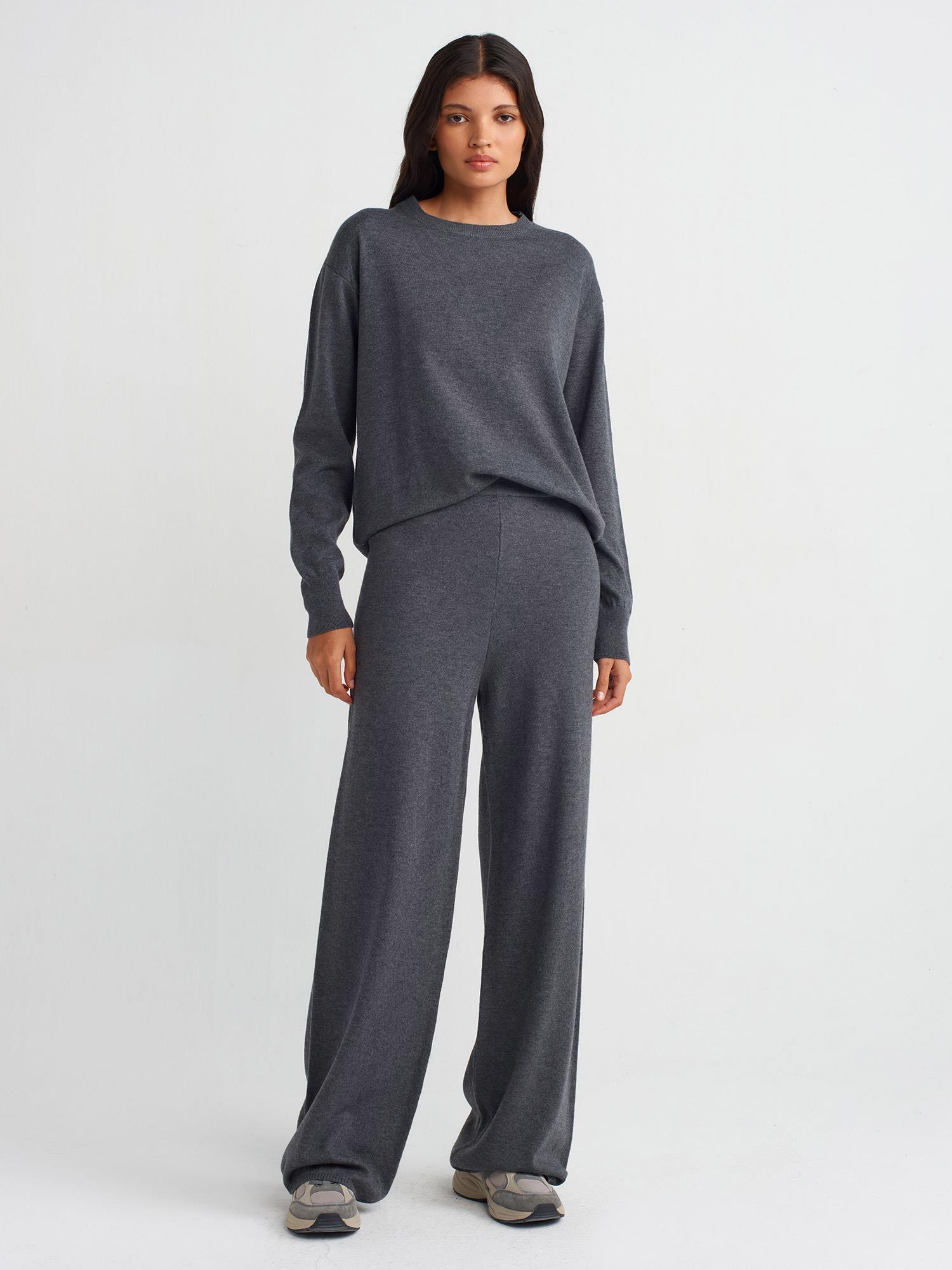 10633 Bisiklet Yaka Yünlü Basic Triko Kazak