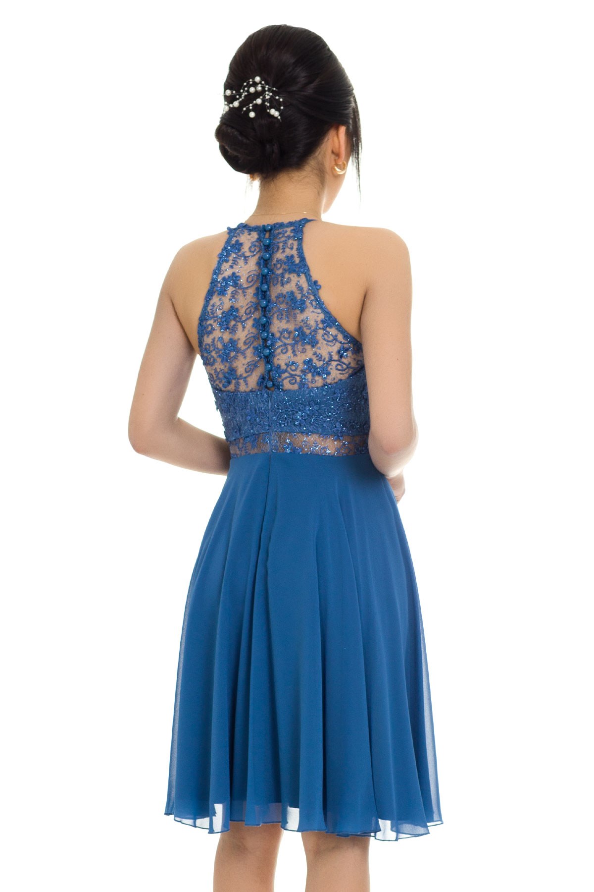 1147 KB 3D Detay Kısa Elbise