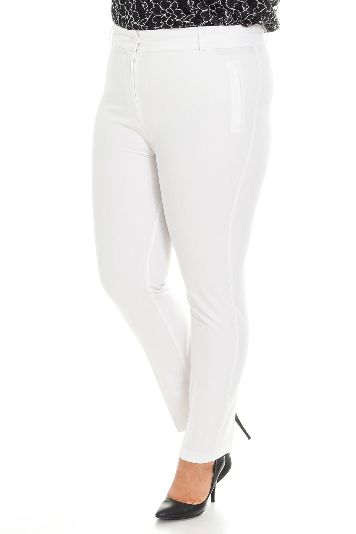 11634 YAN CEP KLASİK KREP PANTOLON