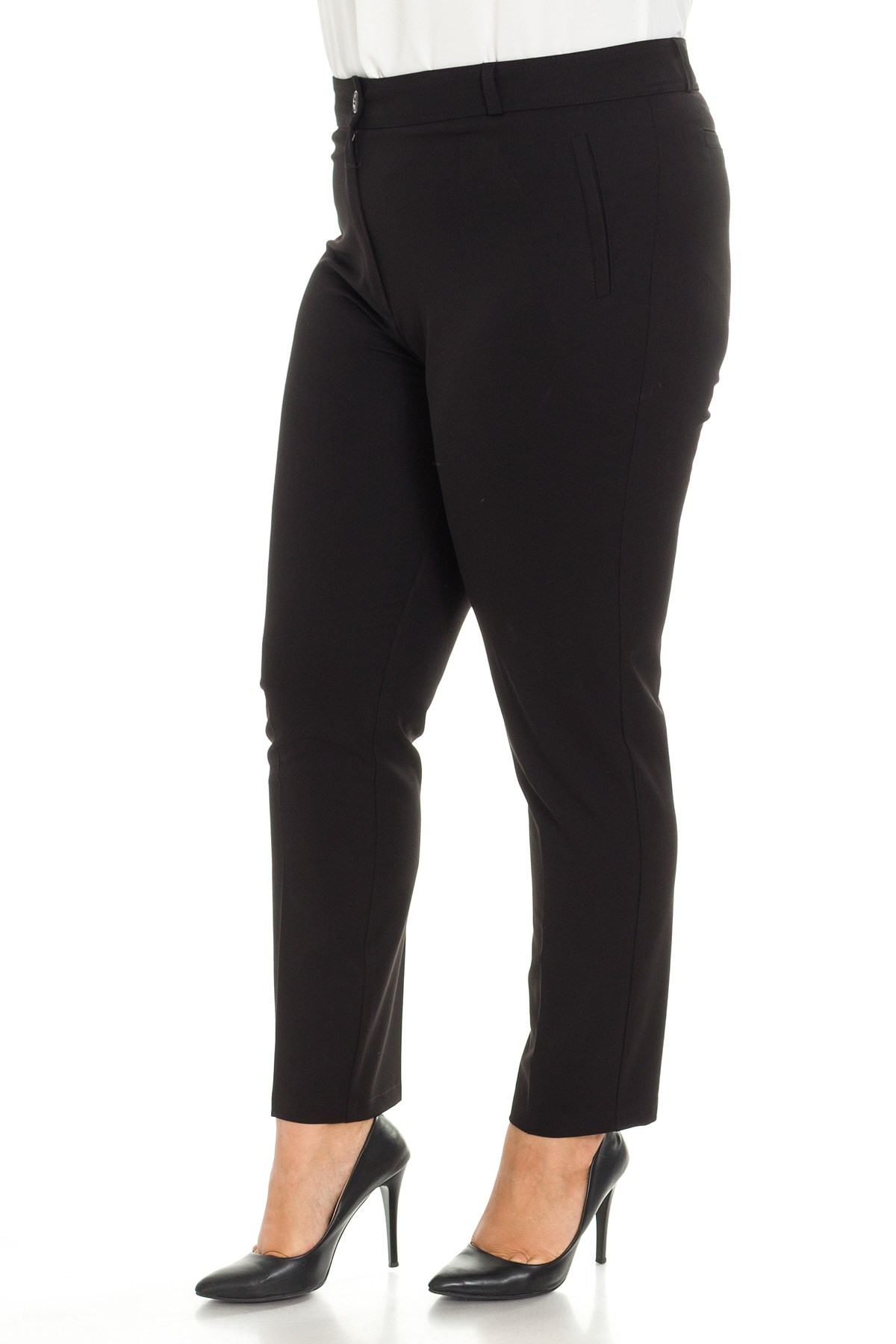 11634 YAN CEP KLASİK KREP PANTOLON