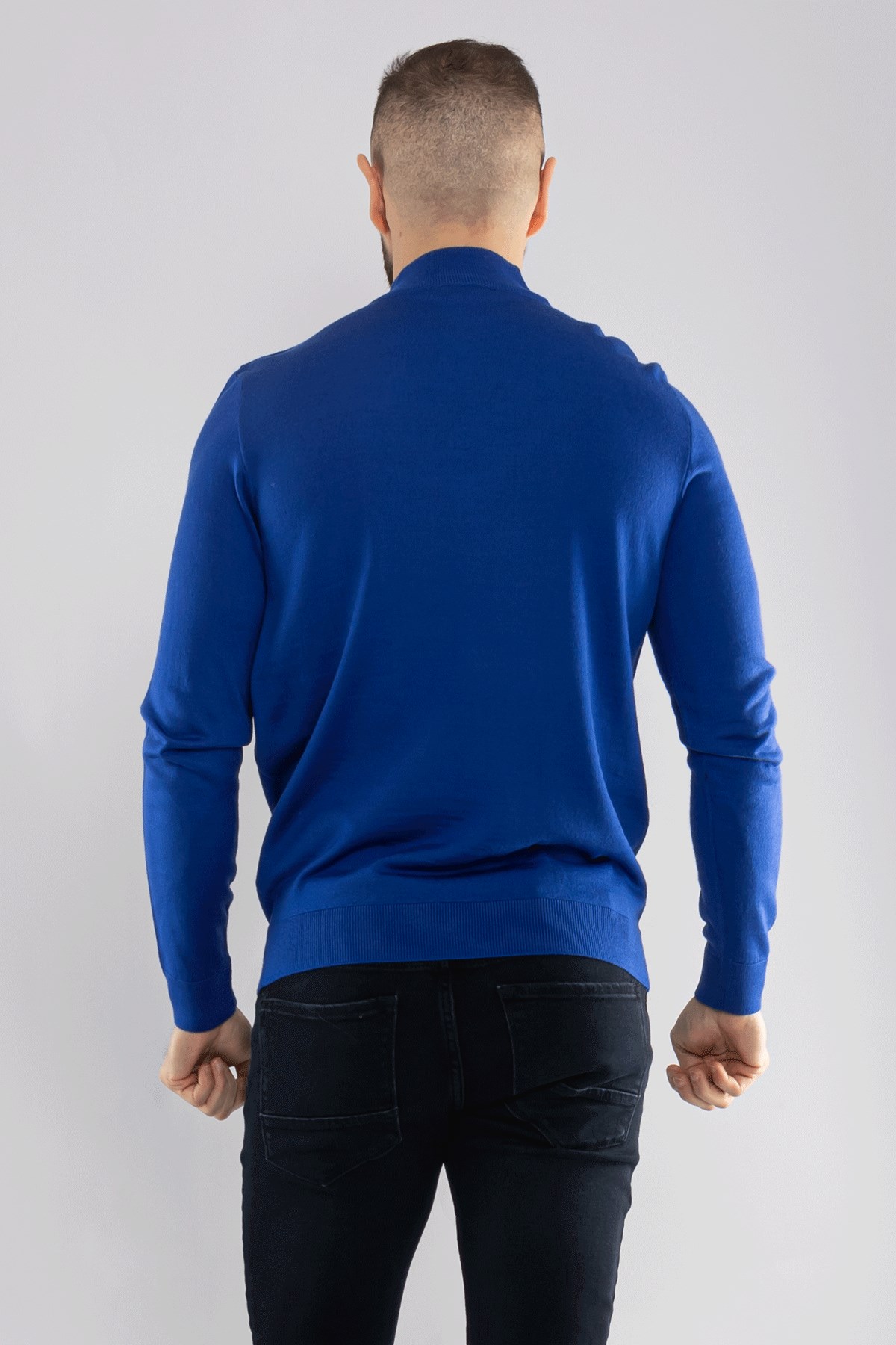 12108 Yarım Balıkçı Yünlü Triko Kazak