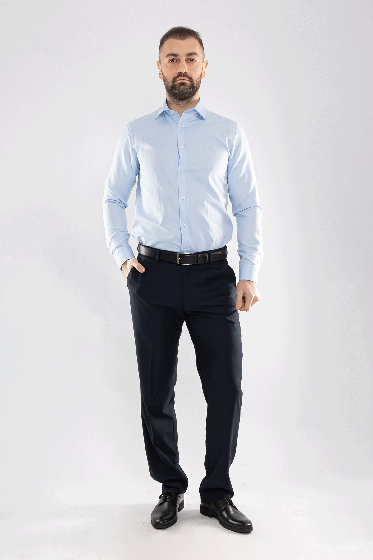 1341 Slimfit Pamuklu Uzun Kol Gömlek