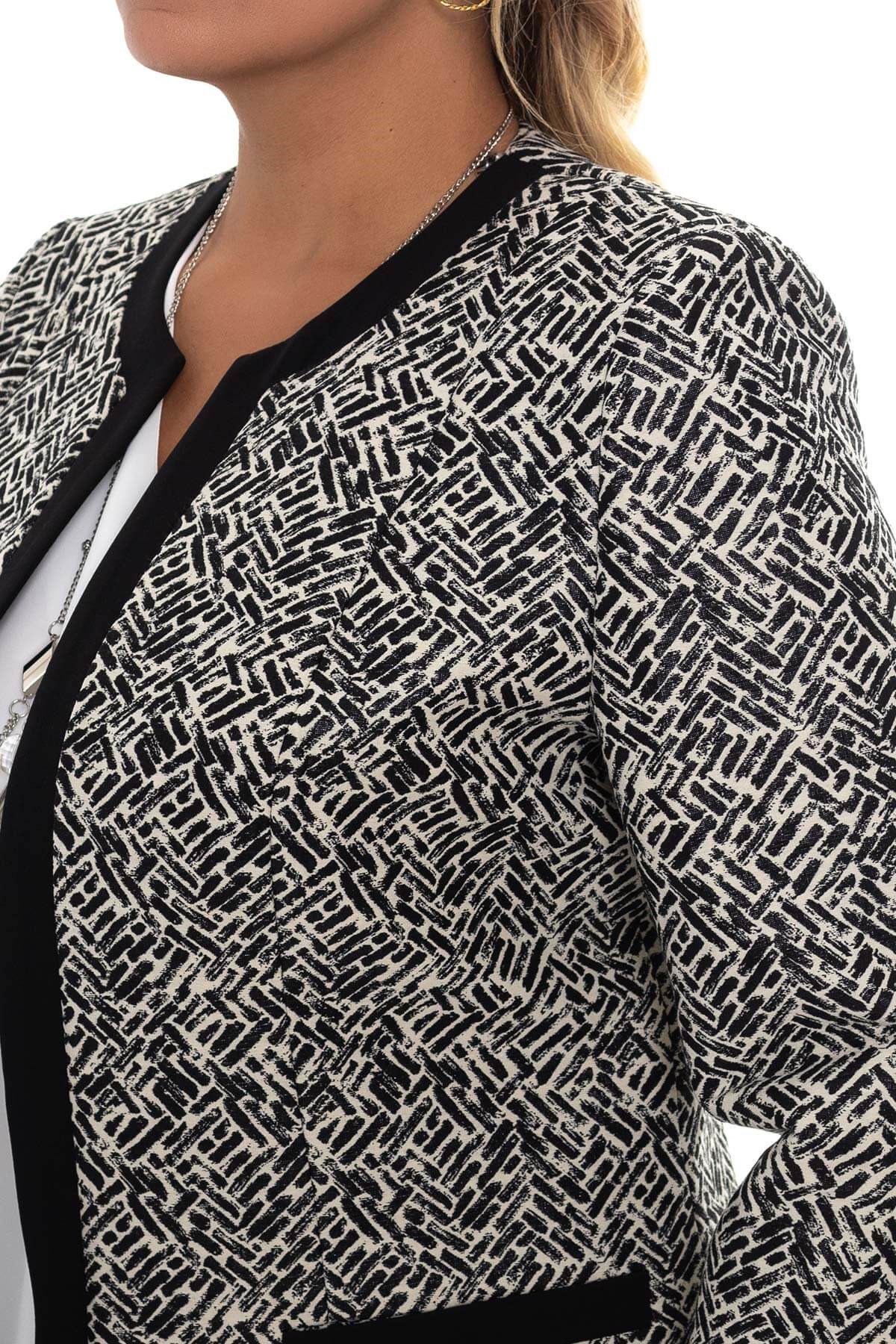 1498 BB Desenli Cepli Ceket