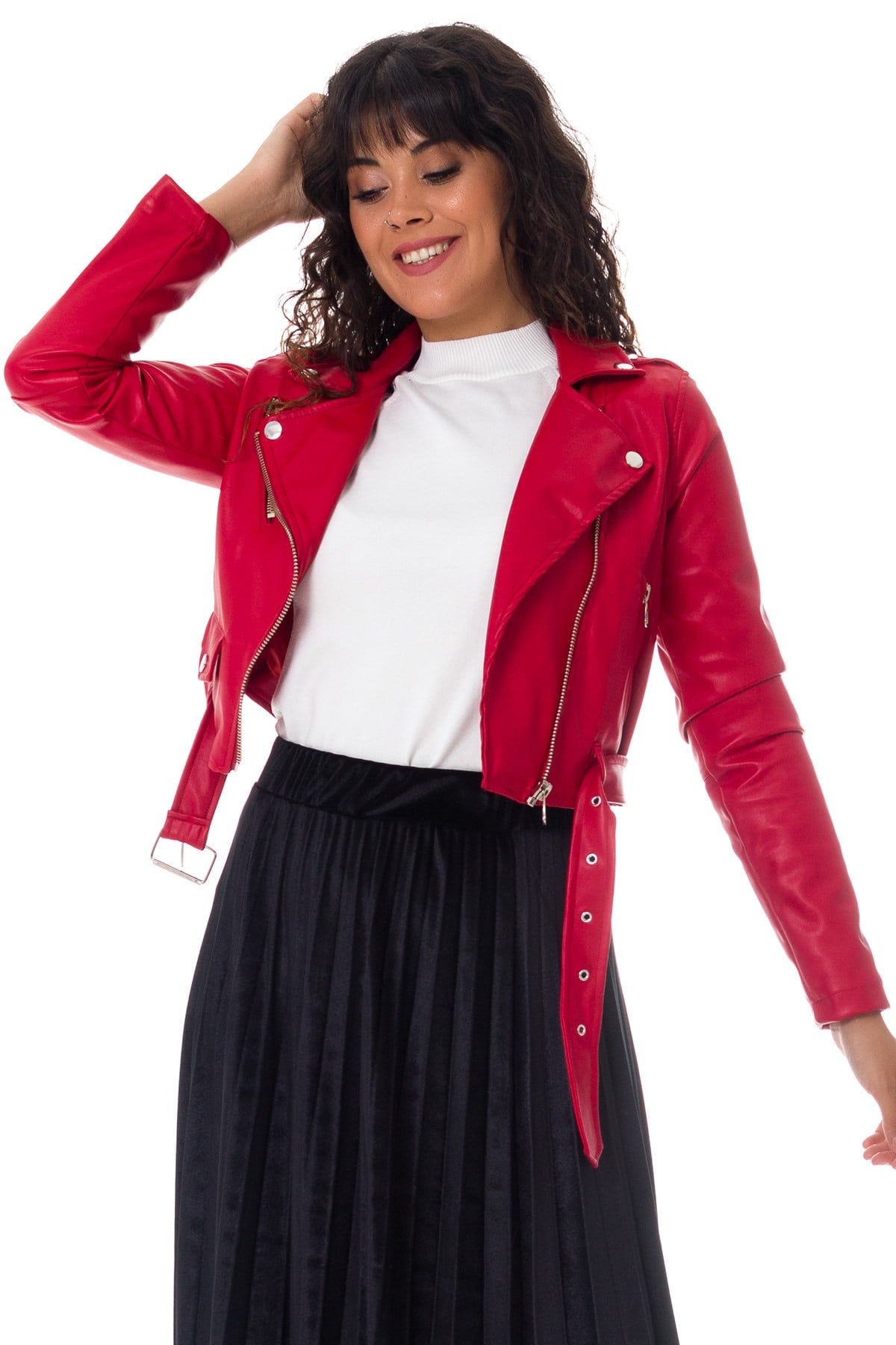 188 ZARA KISA DERİ CEKET